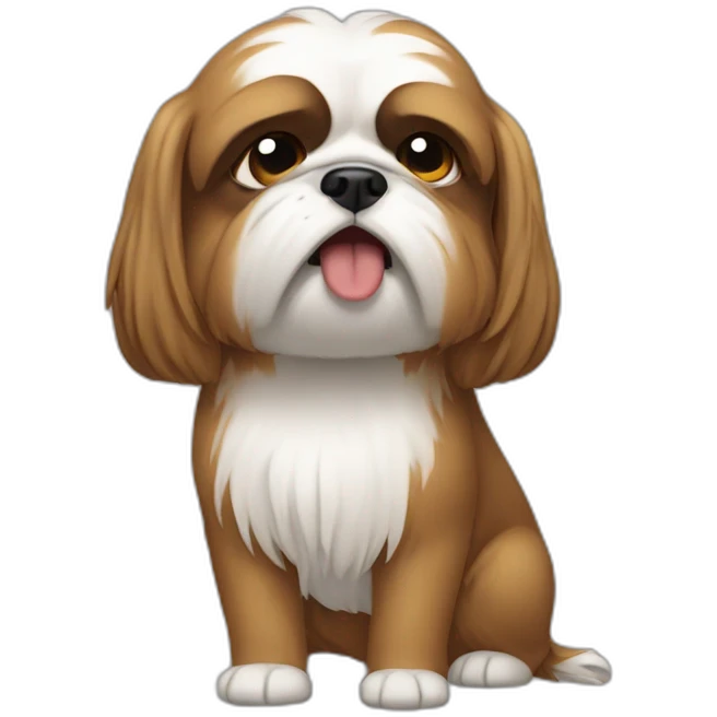 Angry shitzu emoji