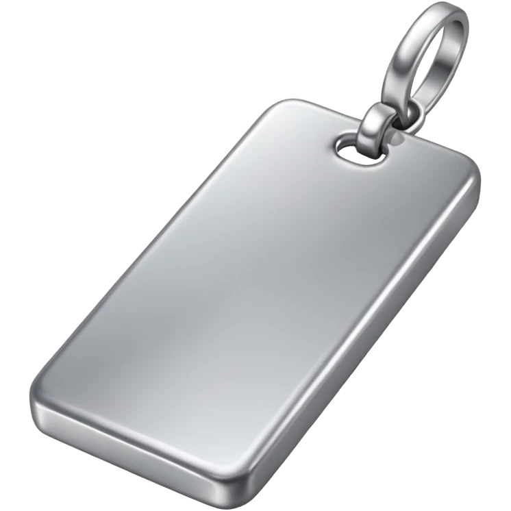 silver bar, silver tag emoji