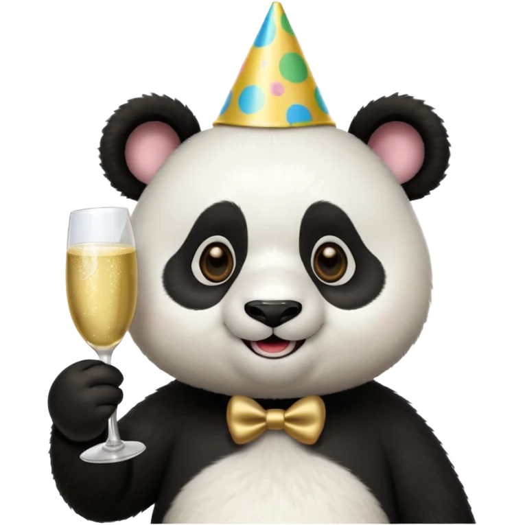 panda with party hatsw emoji