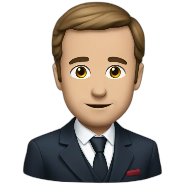 Macron pleure emoji