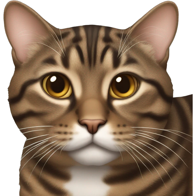Chunky brown tabby  emoji
