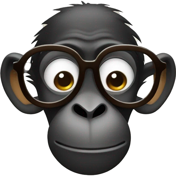 Monkey wearing groucho marx glasses emoji