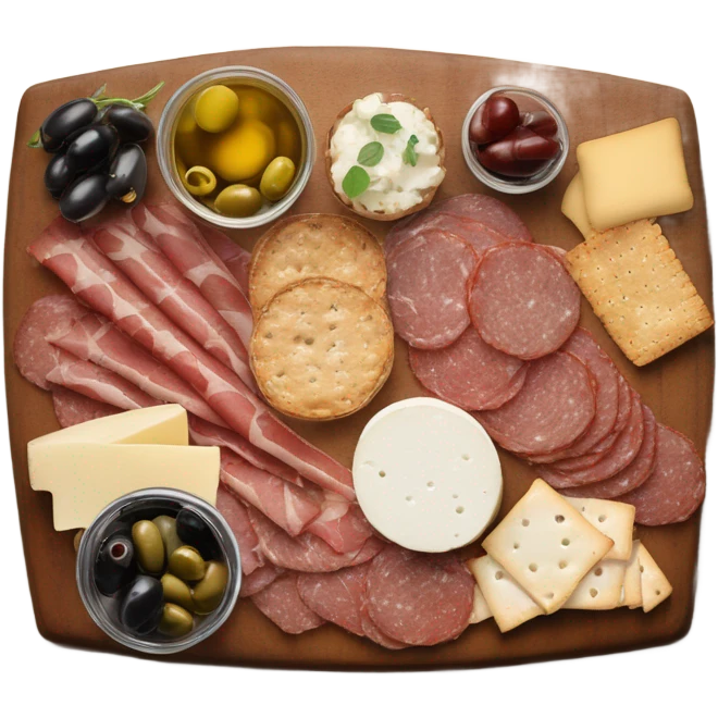 charcuterie with beer emoji
