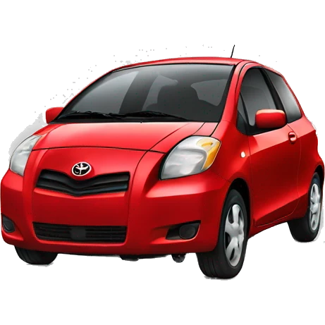 Red 2008 Toyota Yaris  emoji