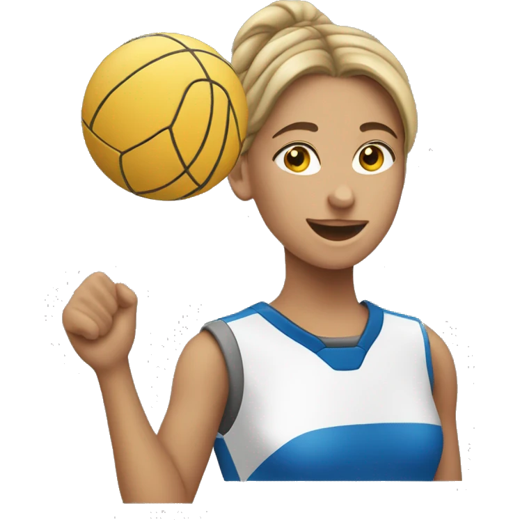 ragazza che cade a pallavolo emoji