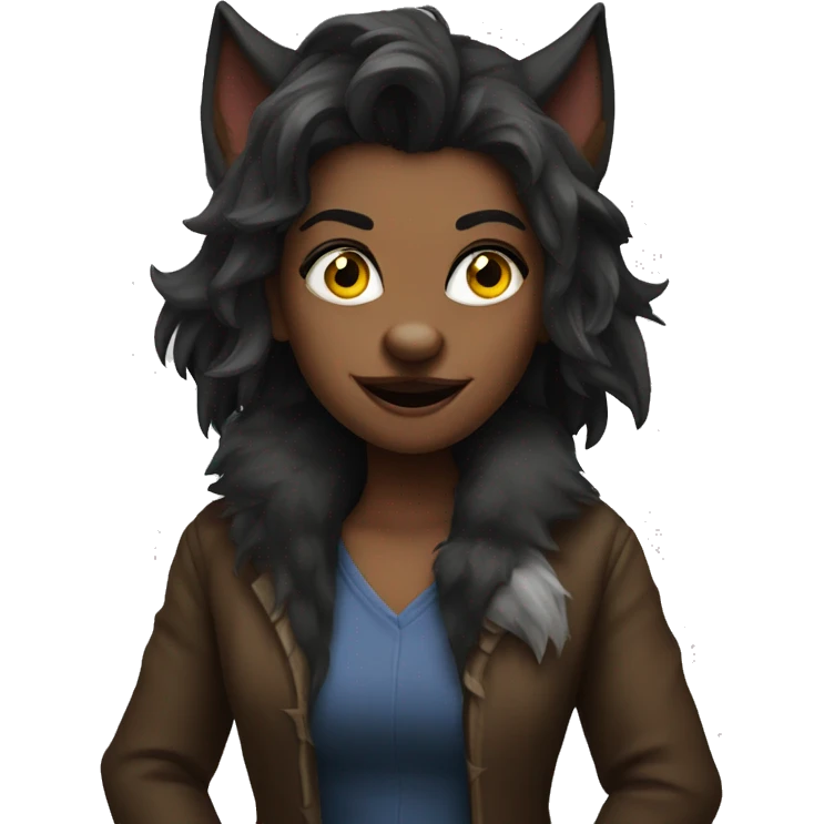 Werewolf gilr emoji