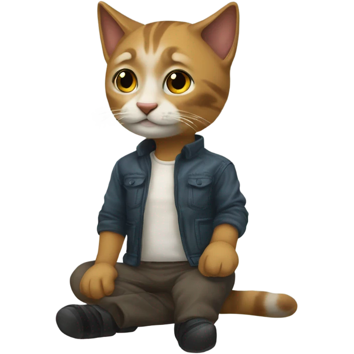 Тайская кошка с голубыми глазами  emoji