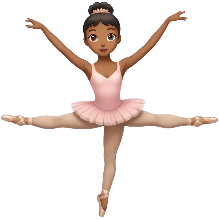 black girl ballerina posing  emoji