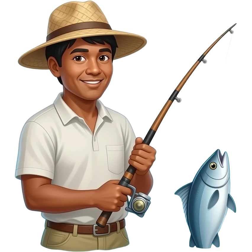 PRESERVING:  FISHING RIGHTS Tuvalu people fishing  in the sea emoji