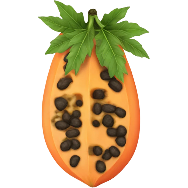 Realistic Papaya  emoji
