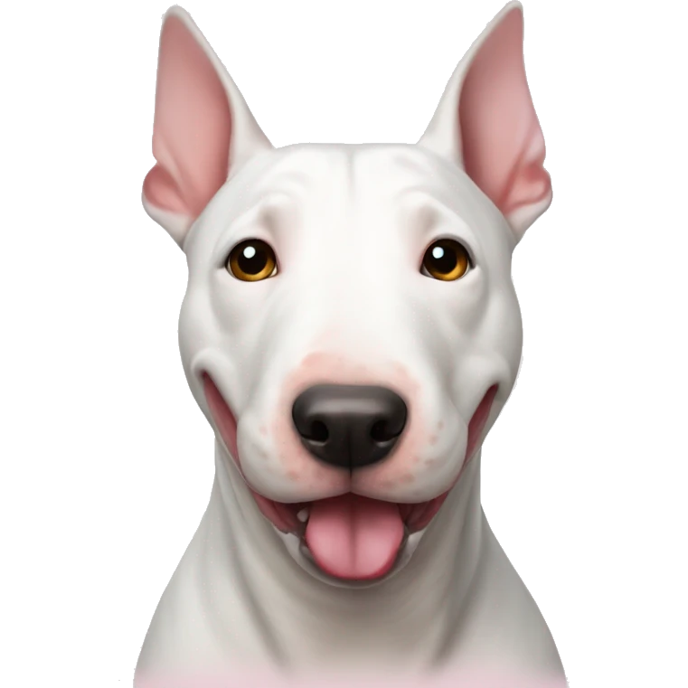 white english bull terrier love emoji