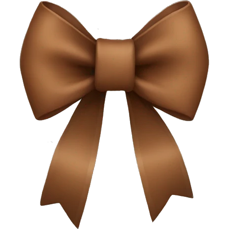 brown bow emoji
