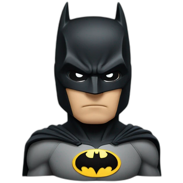 Batman thinking emoji