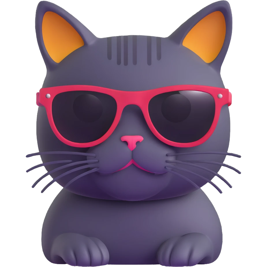 cat wearing sunglasses emoji