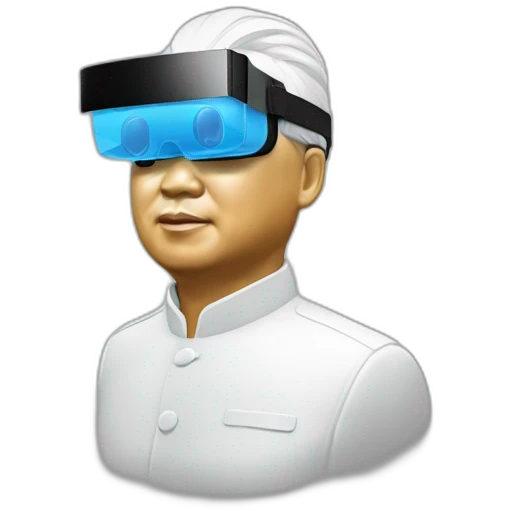 Mao zedong uses VR glass emoji