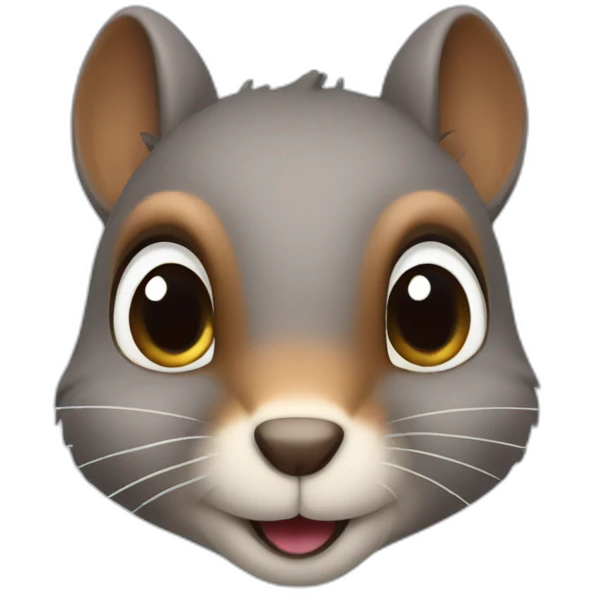 squirrel with heart eyes emoji