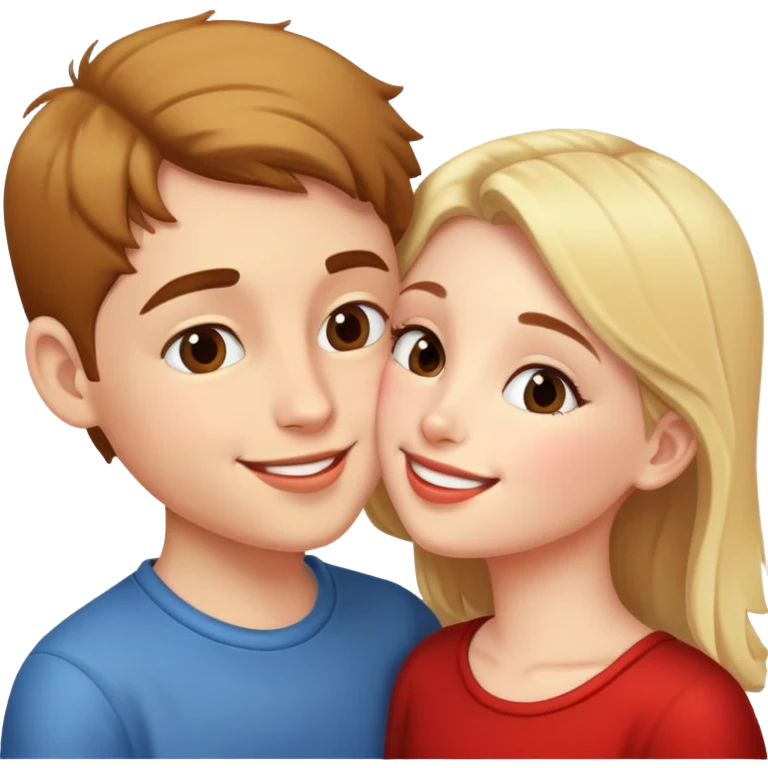 Girl and boy kissing  emoji