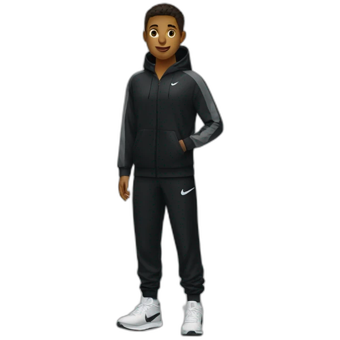 nike black tracksuit emoji