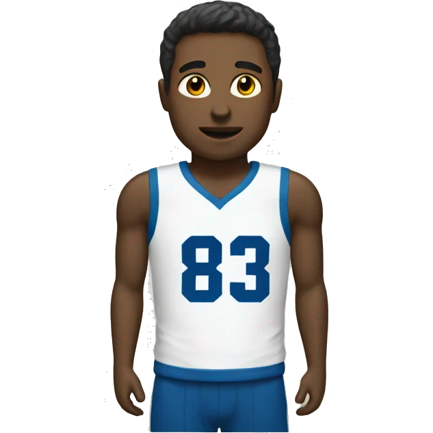 sports jersey number 83 emoji