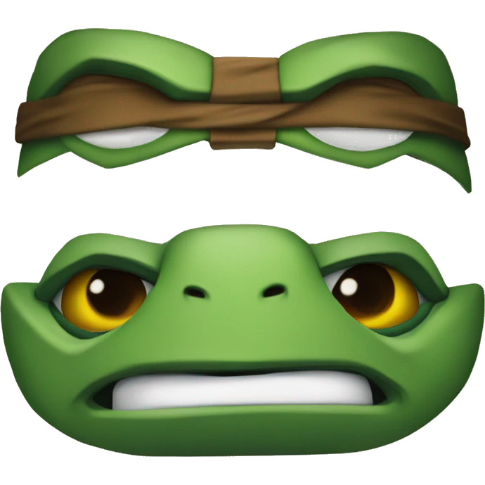 head shot of a teenage mutant ninja turtle include torso emoji