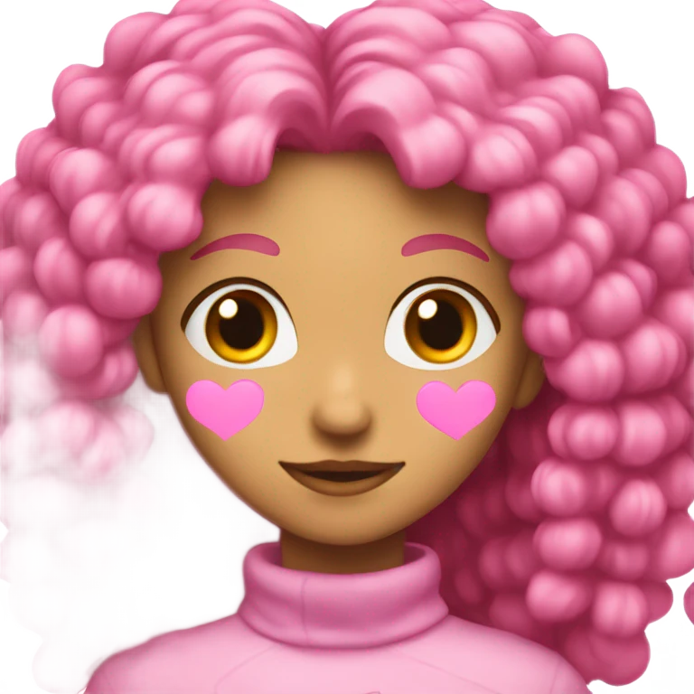 A very girl coded pink heart emoji