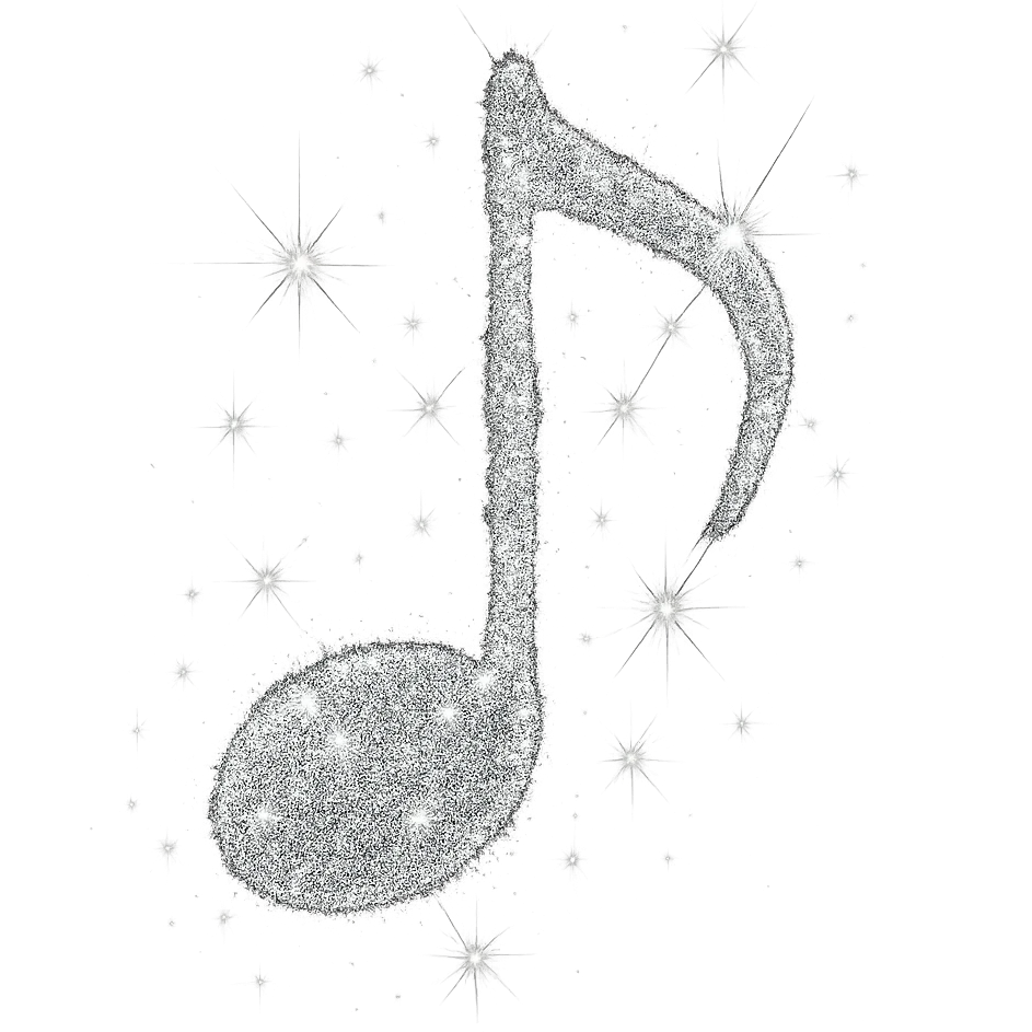 sparkling music note emoji