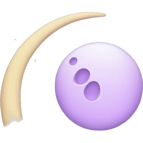 Lavender moon emoji