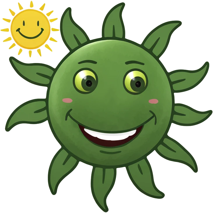 Sun with a happy face saying it’s the weekend! emoji