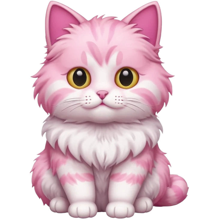 Pink cat W emoji