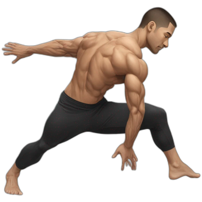 Full planche, planche, calisthenics, male, sideshot emoji