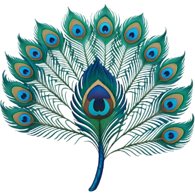 Peacock feather emoji