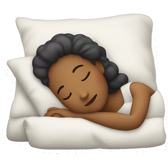 A woman sleeping emoji
