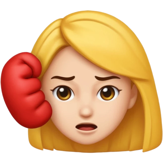 generate an emoji of a woman head smacking herself emoji