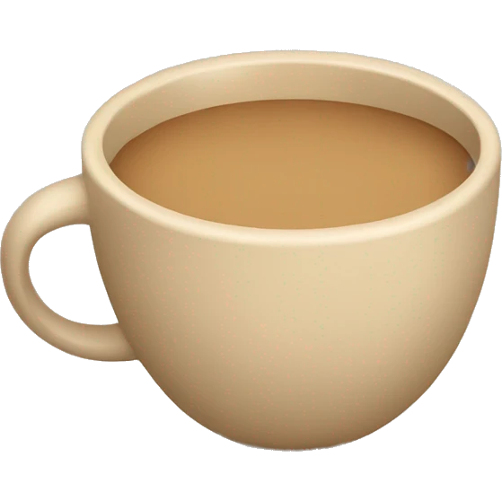 Beige coffee cup emoji