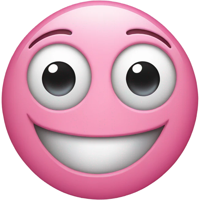 pink smiley  with heart eyes emoji