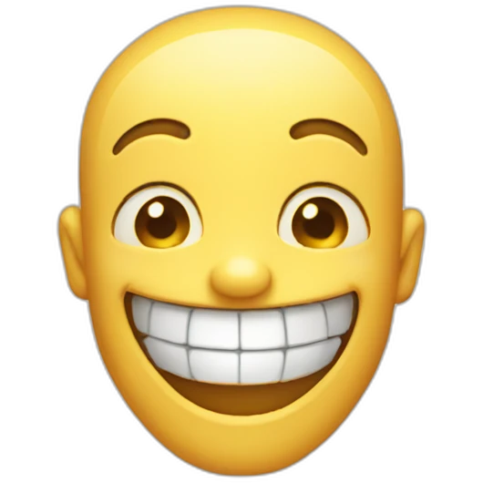 Grinning face emoji