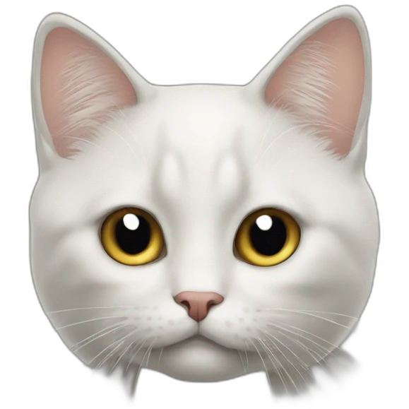 un chat mange emoji
