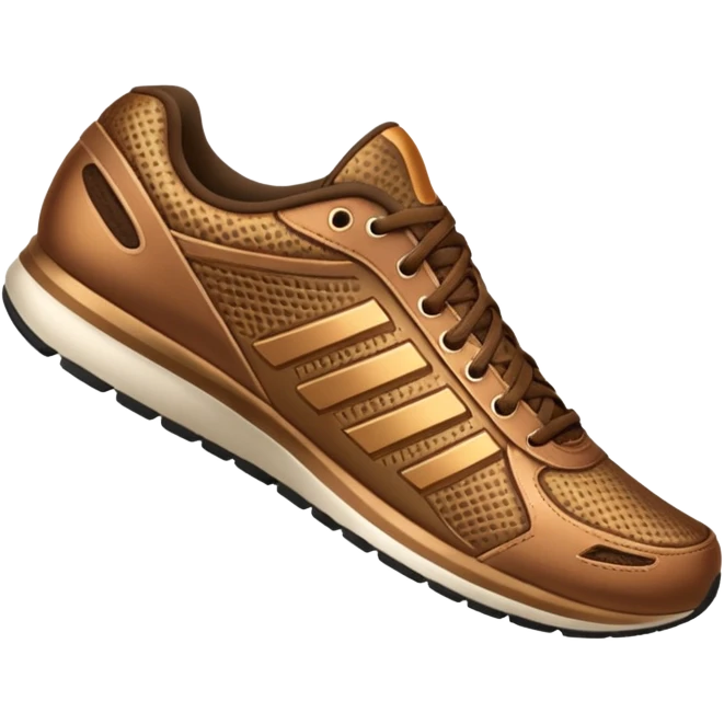 A running shoe that says the word "Bronze" emoji