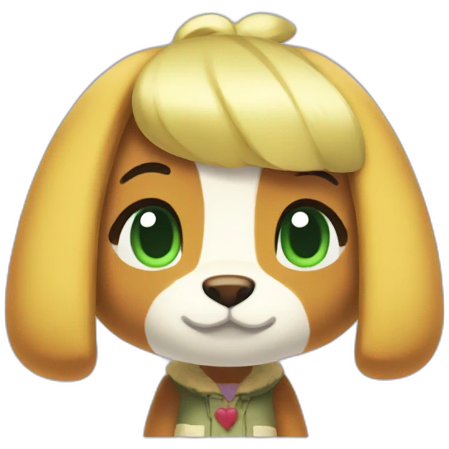 Isabelle animal crossing heart emoji