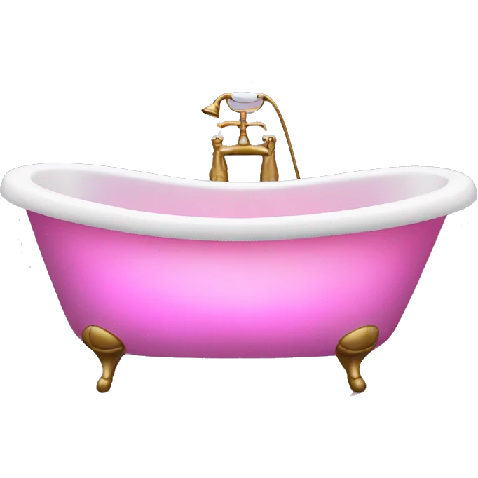 bathtub with pink lights  emoji