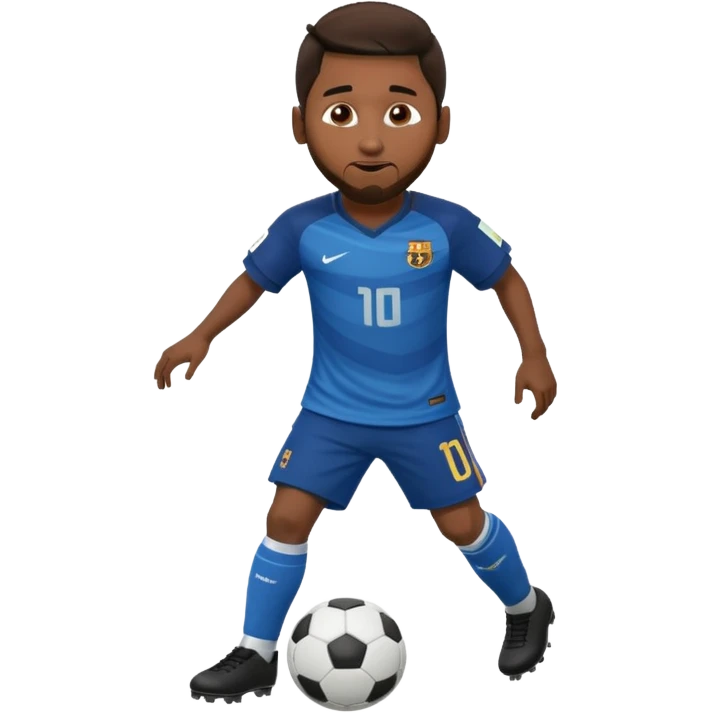 Messi dribbling emoji