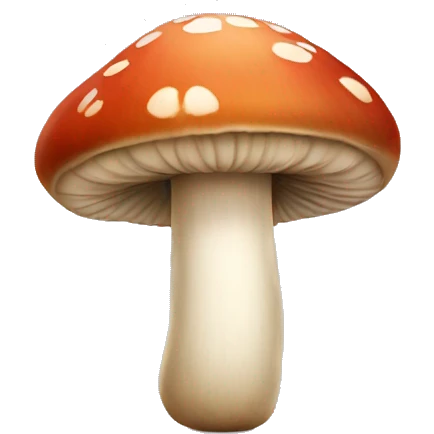 Mushroom with face emoji