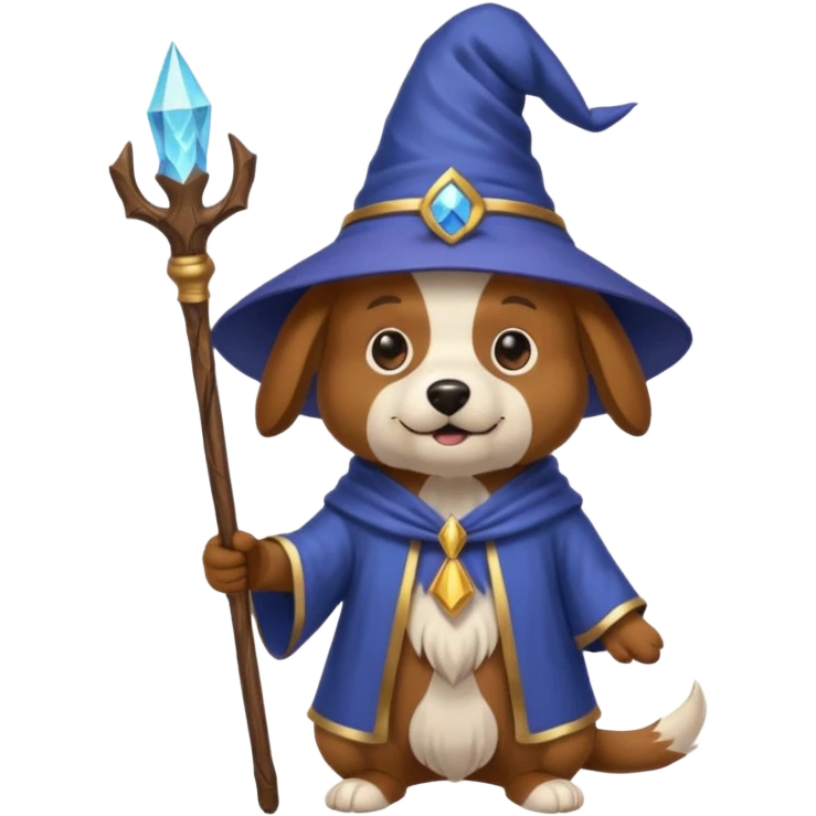 Dog wizard emoji