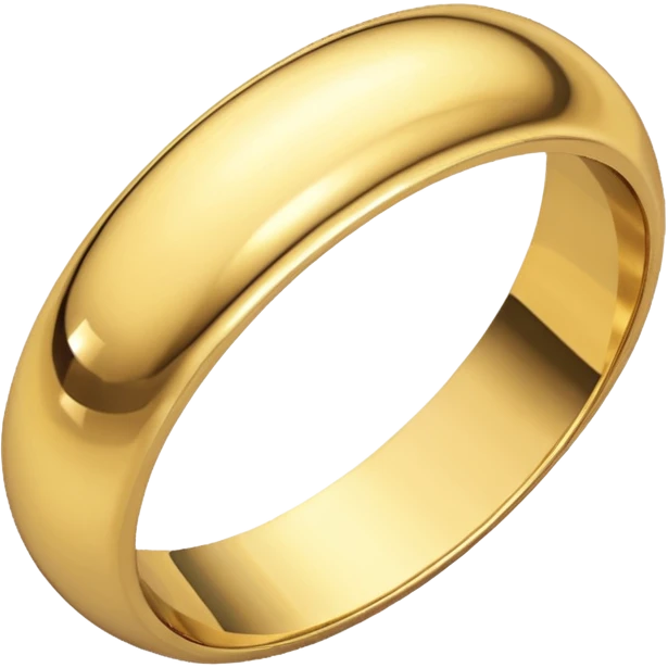 Gold wedding band emoji