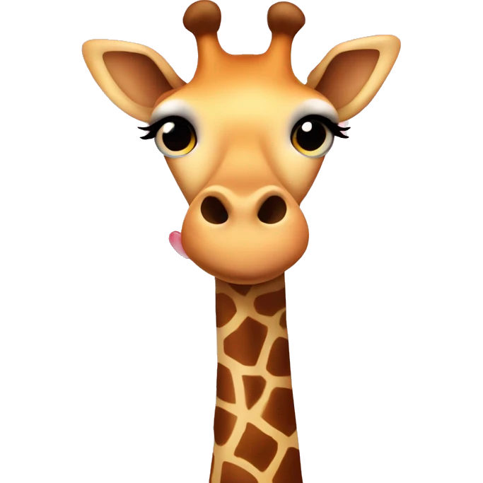 giraffe with hearts  emoji