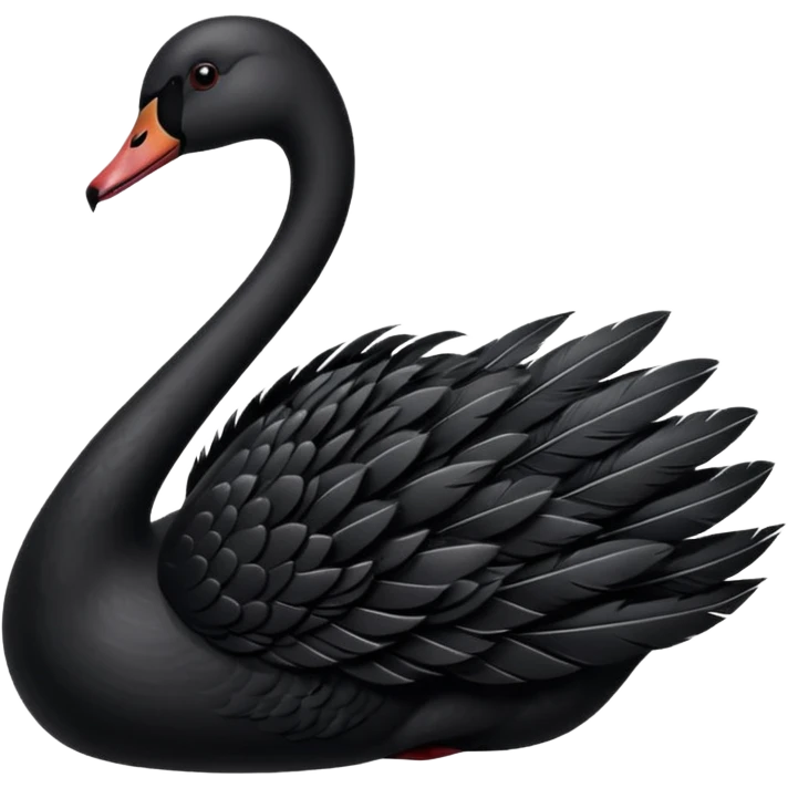 Black swan that looks exactly like this 🦢 emoji
