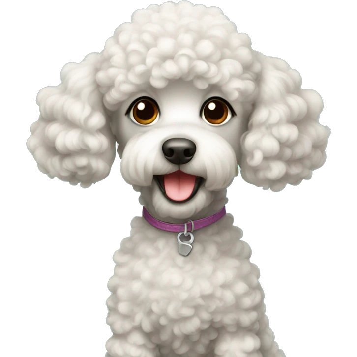 cute poodle emoji
