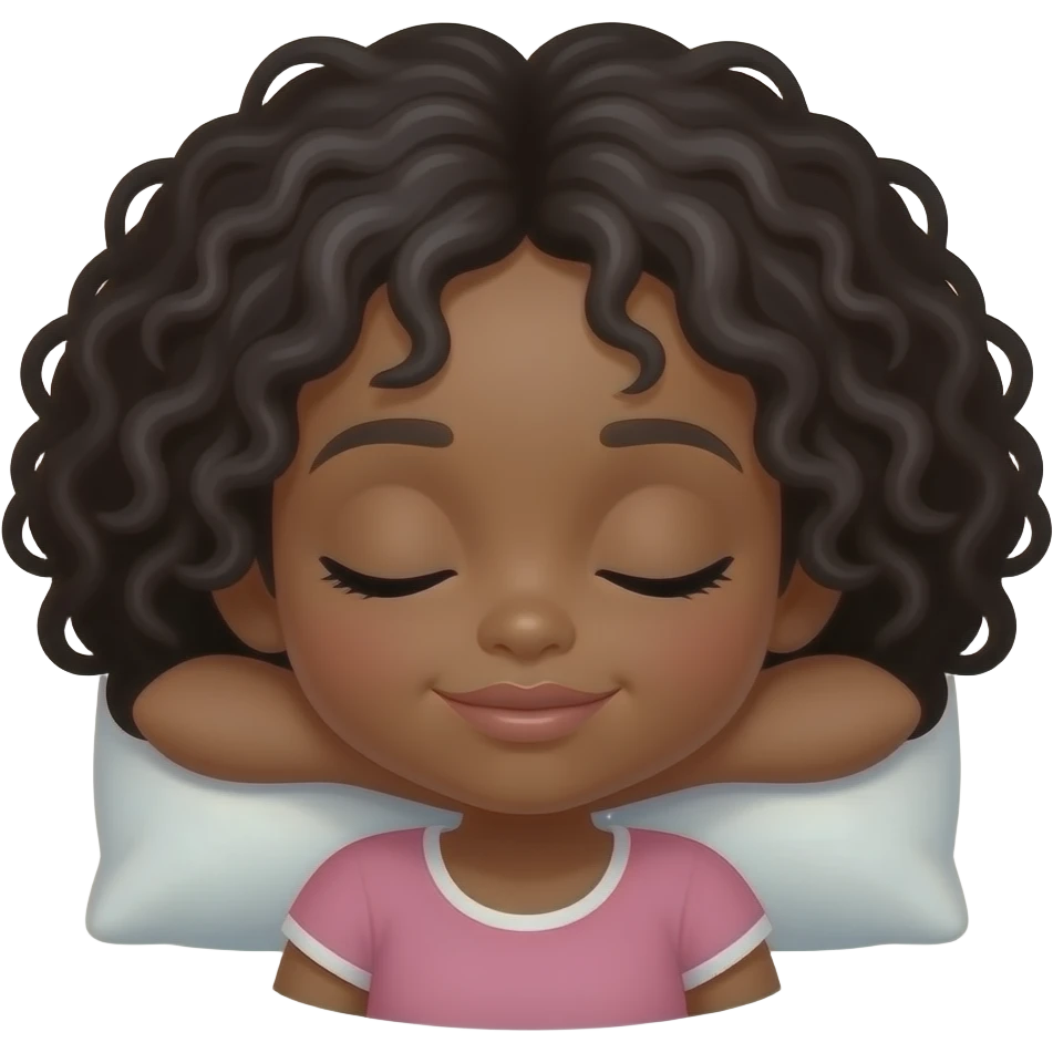 black girl slepping emoji