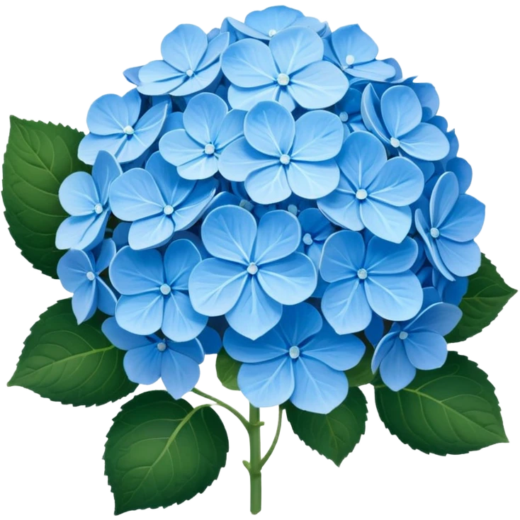 Blue Hydrangea emoji