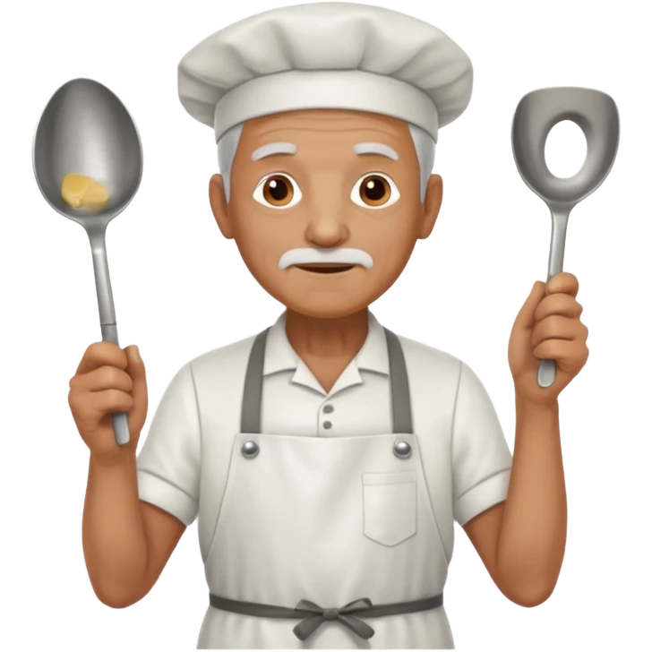 old man kitchen worker emoji